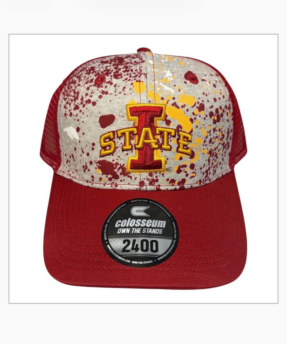 COLOSSEUM Iowa State Cyclones 2400 Own The Stands Snapback Mesh Hat Cap NEW